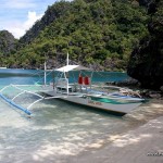 Our boat docked at Skeleton Wreck