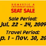 Cebu Pacific - 50% off Seat Sale July 2009