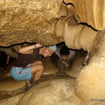Going through the tiny holes - Sumaging Cave in Sagada