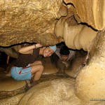 Going through the tiny holes - Sumaging Cave in Sagada