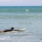 Surfing in Baler, Aurora