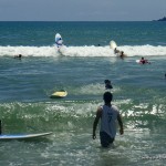 Surfing in Baler, Aurora