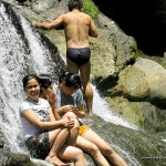 Enjoying the cold waters of Bomod-Ok Falls