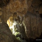 Rock formations at Latang Underground River